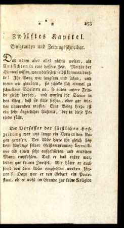 Zwölftes Kapitel. Emigranten und Zeitungsschreiber.