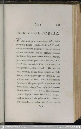 Der Veste Vorsatz