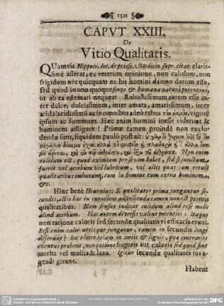 Caput XXIII. De Vitio Qualitatis
