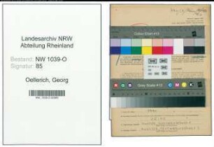 Entnazifizierung Georg Oellerich , geb. 04.08.1896 (Feuerwehrmann)
