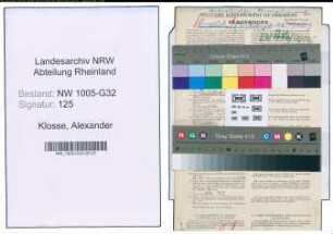 Entnazifizierung Alexander Klosse , geb. 13.04.1891 (Stadtsekretaer)