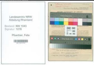 Entnazifizierung Felix Pfoertner , geb. 14.05.1899 (Schlepper)