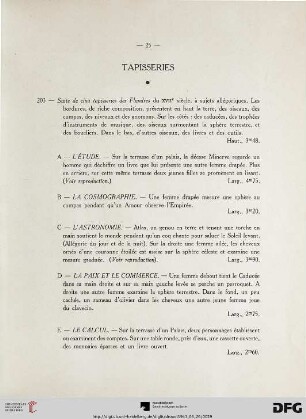 Tapisseries (Nr. 203)