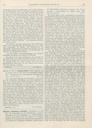 465-469 [Rezension] Cramer, S. (Ed.), Bibliotheca reformatoria Neerlandica. Geschriften uit den Tijd der Hervorming in de Nederlanden. V. deel