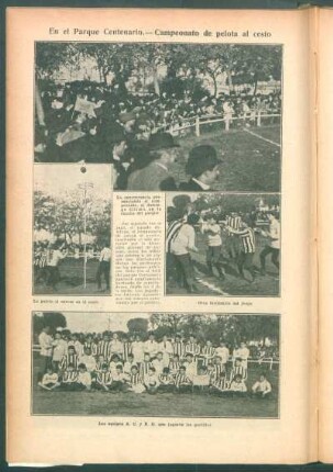 En el Parque Centenario.- Campeonato de pelota al cesto