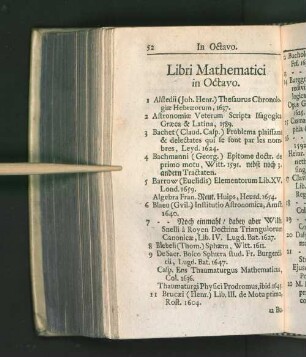 Libri Mathematici in Octavo.
