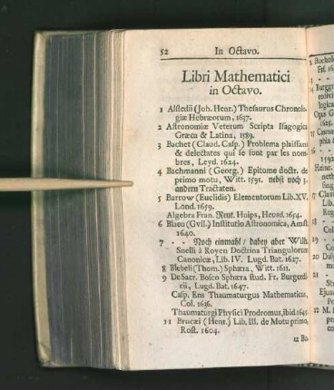 Libri Mathematici in Octavo.
