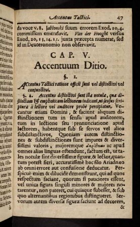 47-52, Cap. V. Accentuum Ditio. - Cap. VI. Accentuum Divisio.