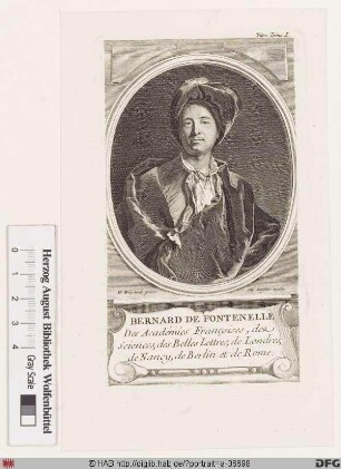 Bildnis Bernard Le Bovier de Fontenelle