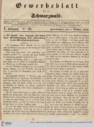 Nro. 20 (5. Oktober)
