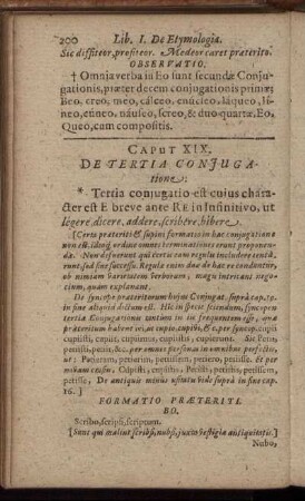 Caput XIX. De Tertia Conjugatione.
