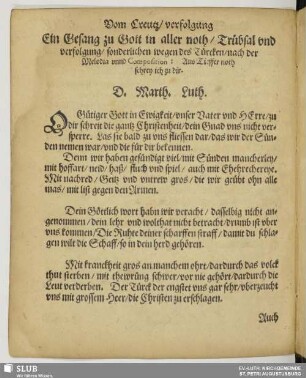 O gütiger Gott in Ewigkeit
