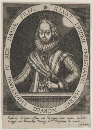 Bildnis des Frider. Christianvs, Kronprinz v. Dänemark