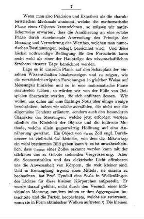 Physikalische Messungen.