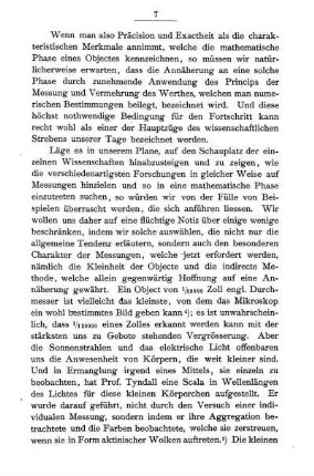 Physikalische Messungen.