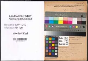 Entnazifizierung Karl Weiffen , geb. 20.06.1889 (Schlosser)