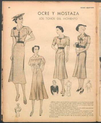 Ocre y mostaza [Dibujos] : Los tonos del momento