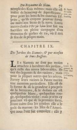 Chapitre IX. Des jardins des Siamois, ...