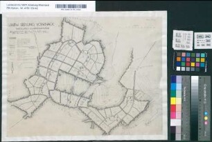 Landwirtschaftliche Siedlung Vossenack. Einteilungsund Landschaftsplan. Ausgeführt durch die Gemeinnützige Siedlungsgesellschaft für die Rheinprovinz. Rhein. Heim. in Bonn