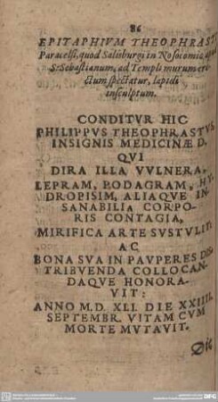 EPITAPHIUM THEOPHRASTI ...