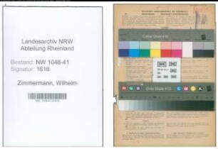 Entnazifizierung Wilhelm Zimmermann , geb. 18.03.1893 (Polizist)