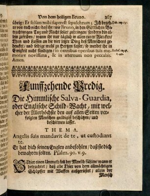 267-285, Funffzehnde Predig.