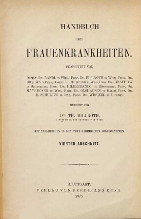Die Neubildungen des Uterus