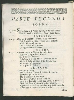 Parte Seconda.
