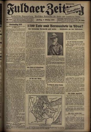 Ausgabe vom Freitag, den 04. Oktober 1935.