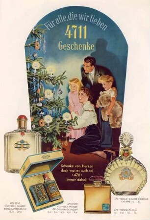 Ferd. MÜHLHENS "4711" - TOSCA und ECHT KÖLNISCH WASSER