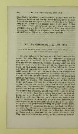 103. Die Consular-Regierung, 1799-1804