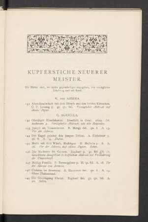 Kupferstiche Neuerer Meister