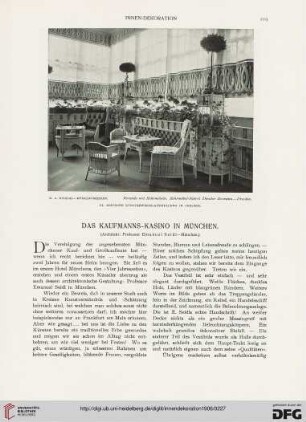 17: Das Kaufmanns-Kasino in München : (Architekt: Professor Emanuel Seidl, München)