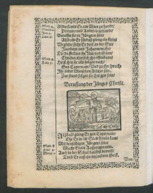 Beruffung der Jünger Christi.