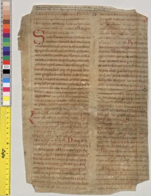 Breviarium - Studienbibliothek Dillingen XV Fragm. 14