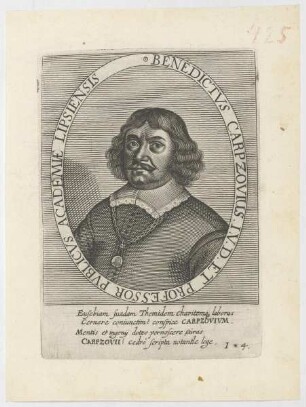 Bildnis des Benedictus Carpzovius