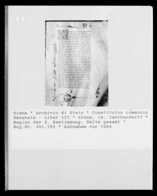 Constitutum communis Senensis - Liber II?