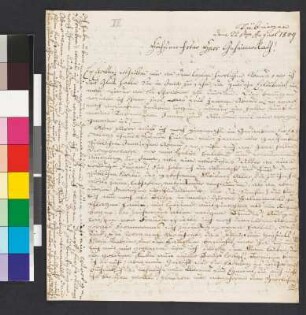 Brief von Werner, Friedrich Ludwig Zacharias an Goethe, Johann Wolfgang von