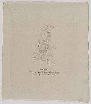 Bildnis der Sibilla, Gemahlin Johann Friedrich des Großmüthigen