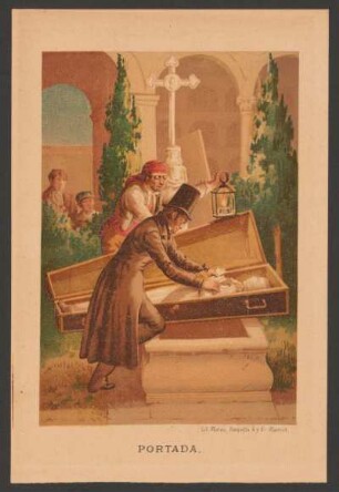 Portada - [Ilustración para el anuncio de la publicación de "La maldición del muerto"]