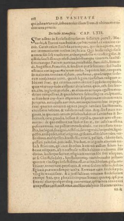 De Sectis Monasticis. Cap. LXII.