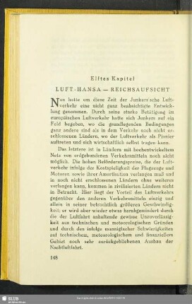 Elftes Kapitel: Luft-Hansa – Reichsaufsicht