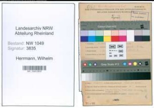 Entnazifizierung Wilhelm Herrmann , geb. 26.02.1898 (Kaufmann)