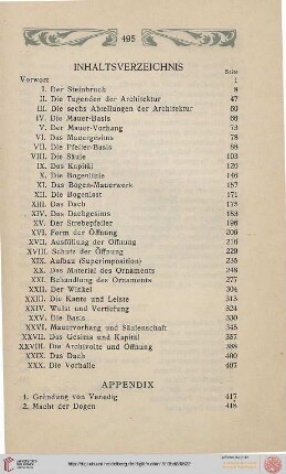 497 Inhaltsverzeichnis