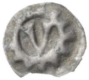 Fundmünze, Hohlpfennig, 14. - 15. Jahrhundert