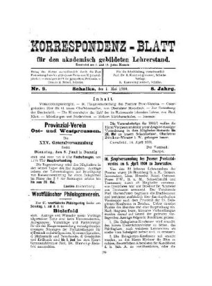 16. Hauptversammlung des Posener Provinzialvereins am 5. April 1900 zu Inowrazlaw