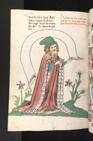 Der Prophet Daniel mit Spruchband