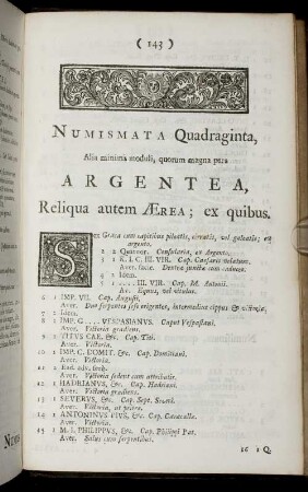 Numismata Quadraginta,