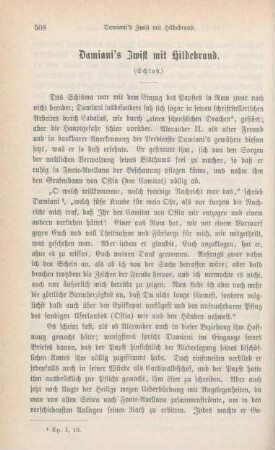 508-525 Damiani's Zwist mit Hildebrand: Schluß