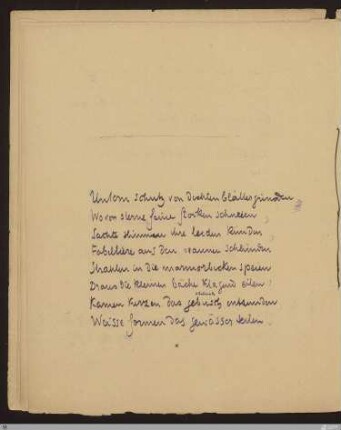 Unterm schutz von dichten blättergründen : [SW III: H10]; [SW III, S. 83/143]